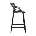 Kit - 4 X Banquetas Médias Masters Allegra - 66 Cm - Preto