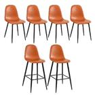 Kit - 4 X Cadeiras + 2 Banquetas Altas Estofadas Montana - Ca