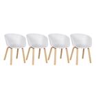 Kit - 4 X Cadeiras Cassia - Branco