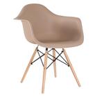 Kit - 4 X Cadeiras Charles Eames Eiffel Daw Com Braços - Base