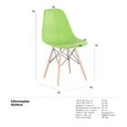 Kit - 4 X Cadeiras Charles Eames Eiffel Dsw - Base De Madeira