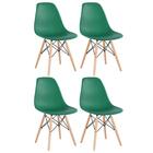 Kit - 4 X Cadeiras Charles Eames Eiffel Dsw - Base De Madeira