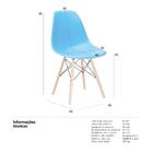 Kit - 4 X Cadeiras Charles Eames Eiffel Dsw - Base De Madeira