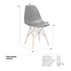Kit - 4 X Cadeiras Charles Eames Eiffel Dsw - Base De Madeira
