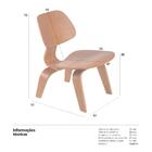 Kit - 4 X Cadeiras Charles Eames Lcw - Poltrona Lounge - Made