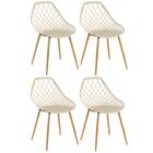 Kit - 4 X Cadeiras Clarice - Cleo - Nude
