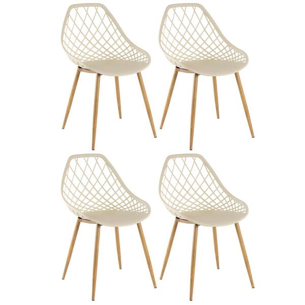 Kit - 4 X Cadeiras Clarice - Cleo - Nude