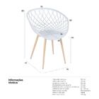 Kit - 4 X Cadeiras Clarice Nest Com Apoio De Braços - Sidera