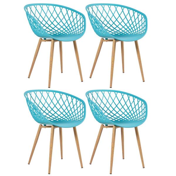 Kit - 4 X Cadeiras Clarice Nest Com Apoio De Braços - Sidera