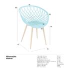 Kit - 4 X Cadeiras Clarice Nest Com Apoio De Braços - Sidera