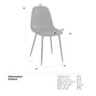 Kit - 4 X Cadeiras Estofadas Montana - Preto