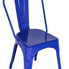 Kit - 4 X Cadeiras Iron Tolix - Azul Escuro