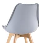 Kit - 4 X Cadeiras Leda - Cinza Claro