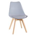 Kit - 4 X Cadeiras Leda - Cinza Claro