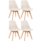 Kit - 4 X Cadeiras Leda - Creme