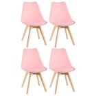 Kit - 4 X Cadeiras Leda - Rosa Claro