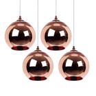 Kit - 4 X Luminárias Pendente Tom Dixon Copper Shade - 25 Cm