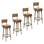 Kit 4 banquetas Barcelona Alta 70cm - Salaone