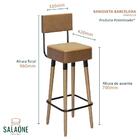 Kit 4 banquetas Barcelona Alta 70cm - Salaone