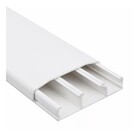 Kit 4mts Canaleta 3 Divisórias Cabos Fios Fita Dupla Face