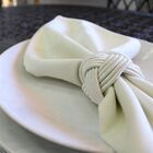 Kit 4pcs Porta Guardanapos Cordas Marfim Niazitex