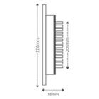 Kit 4un Painel Led Taschibra Embutir Quadrado 18w 3000k