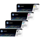 Kit 4x Cores Toner Hp 201a Original M252dw M277dw B+c+y+m