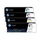 Kit 4x Cores Toner Original Hp 204a M180nw M-180nw B+c+y+m
