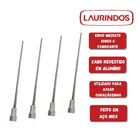 Kit 4x Espetos De Inox 50cm Coração Laurindos Churrasqueiras