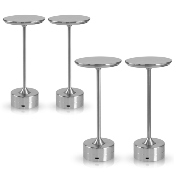 Kit 4x Luminária De Mesa Candeeiro Led Sem Fio Recarregável G