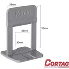 KIT - 500 Espaçador Supra Mármores E Granitos 1,5mm + 100 Cun