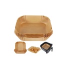 Kit 500 Formas Papel P/ Airfryer Forro Antiaderente Quadrada