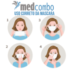Kit 500 Máscaras Descartáveis Embaladas Saquinho Individual M
