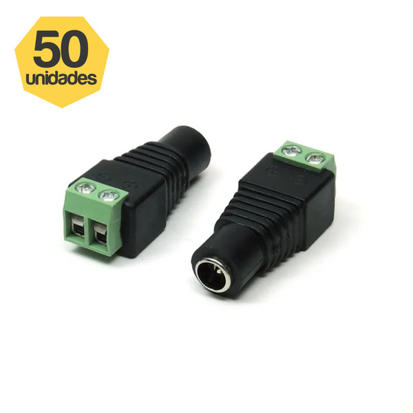Kit 50 Adaptador Borne Para P4 Fêmea