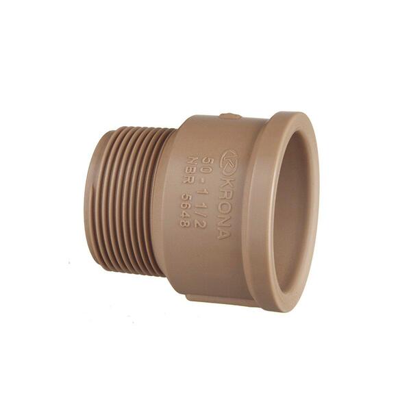 Kit 50 Adaptador Curto Soldável Pvc P/ Água 25mmx3/4"- Krona