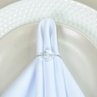 Kit 50 Anéis Guardanapo Cristalino Mesa Posta