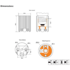 Kit 50 Bocal Soquete E27 Porcelana Liso Decorlux