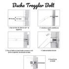 Kit 50 Buchas Toggler Bolt C/ Parafusos