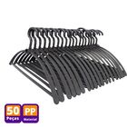 Kit 50 Cabides Atacado Giratório Adulto I Preto Resistente