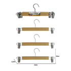 Kit 50 Cabides Madeira Presilha Envernizado Adulto Premium Ca