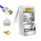 Kit 50 Conector Blindado Rj45 Cristal 8p8c Cat6