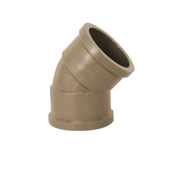 Kit 50 Joelho Água 45º Marrom 20 Mm - Krona