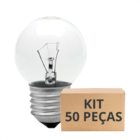 Kit 50 Lâmpadas Incandescente Bolinha Colorida 15w E27 Taschi