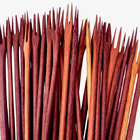 Kit 50 Peças Garfo Petisco Grande De Pau Madeira 22 Cm