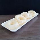 Kit 50 Petisqueiras 31,5x9,5x3cm Brancas Prato Coza Porções R