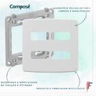 Kit 50 Placa + Suporte 4x4 4 Modulos Compose Weg