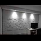 Kit 50 placas em pvc poliestireno revestimento 3d teto e pare