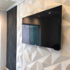 Kit 50 Placas Painel Trapézio Revestimento Decorativo Relevo