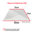 Kit 50 Placas Painel Trapézio Revestimento Decorativo Relevo