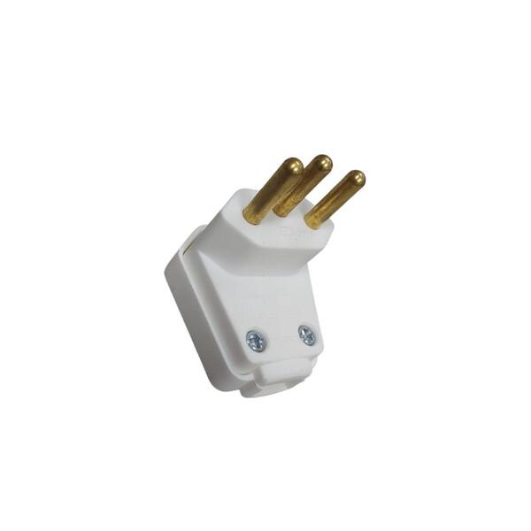 Kit 50 Plug Tomada Macho Branco 20a 250v